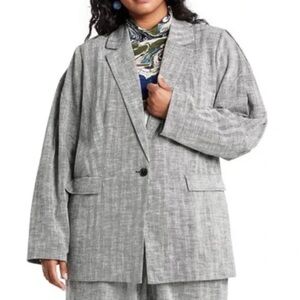 Rachel Comey x Target Chevron Linen Oversized Blazer XL